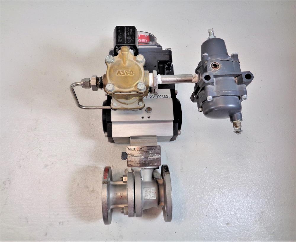 Kitz 1" 150# CF8M 2-Piece Ball Valve, Fig# 150UTDZM-FS w/ Rotork Actuator